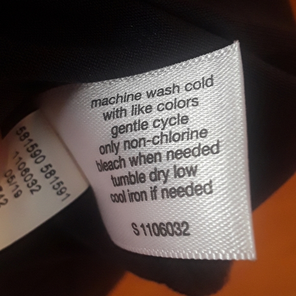 Lane Bryant Navy Blue Tie Shirt - Picture 5 of 5